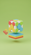 Silicone Fidget Cube with Tactile Buttons